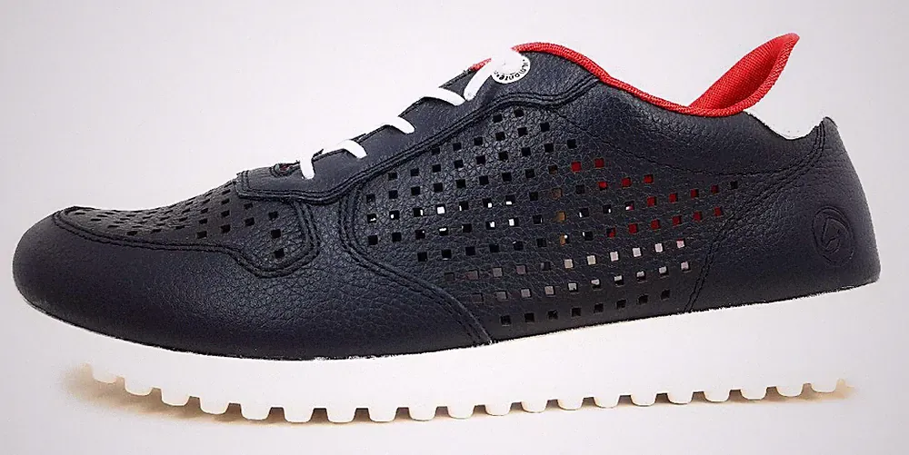 Remonte Damenschuhe Schnürschuhe Sportive Sneaker low Blau Freizeit