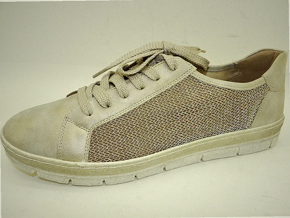 Remonte Soft D5804 Glamor Schuhe Sneaker Schnürschuhe Laufschuhe Damen 41 Gold