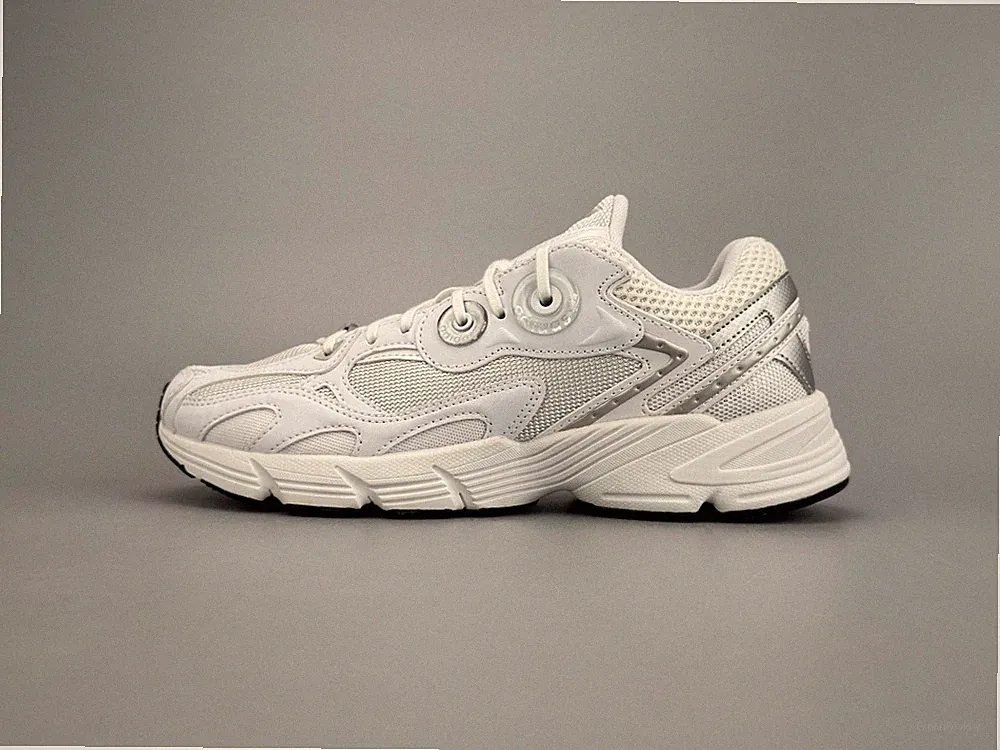 Retro Y2K Damen Sneaker Weiß Silber Chunky Laufschuhe Freizeitschuhe