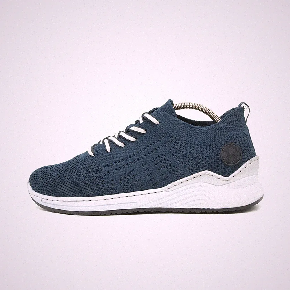 Rieker Damen L59K2 Schuh Blau Textil Low-Top Atmungsaktiv Sneaker EU 39