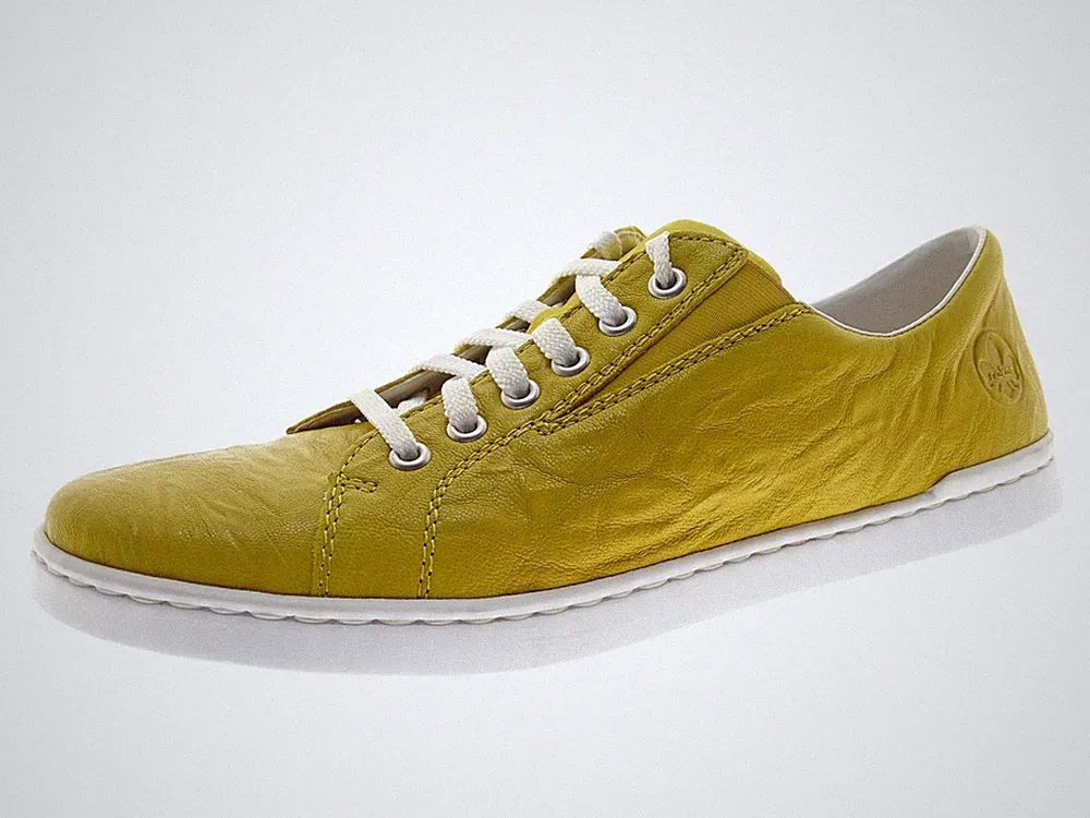 Rieker Damen Schuhe Sneaker Laufschuhe Schnürschuhe Gr 41 Leder Gelb