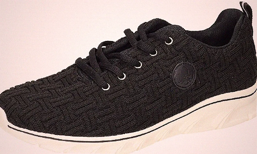 Rieker Damenschuhe,Sneaker,Schnürer,Wechselfußbett,Schwarz,Gr. 37