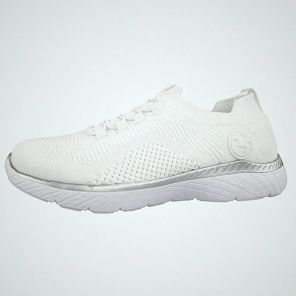 Rieker Knitup191 Damenschuhe Sneaker Low Weiß Freizeit
