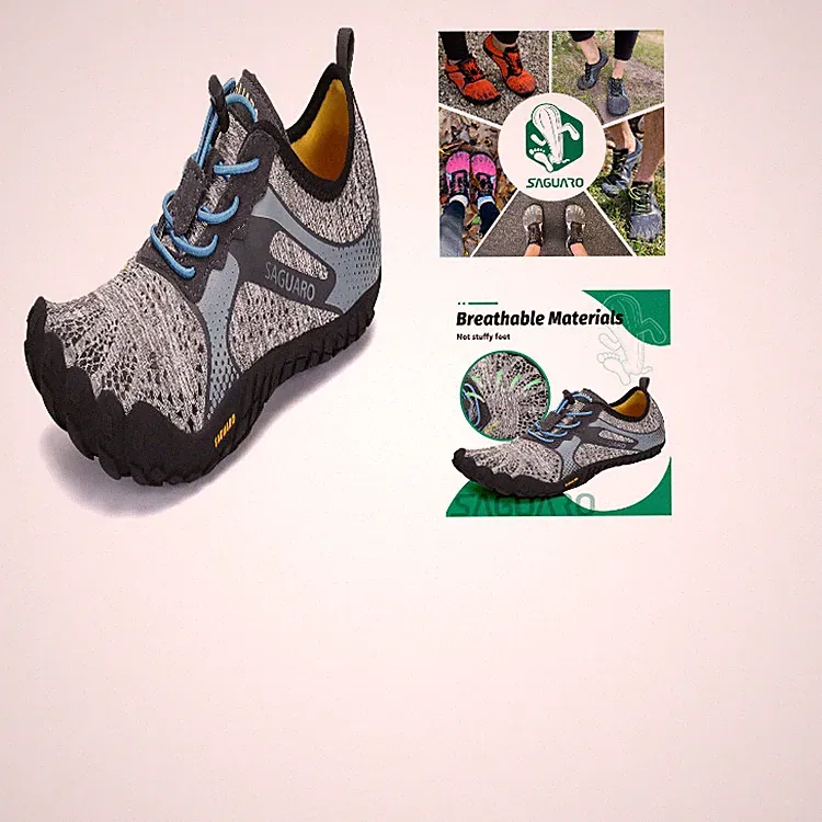 SAGUARO Barfußschuhe Traillaufschuhe Atmungsaktiv Leicht Rutschfest