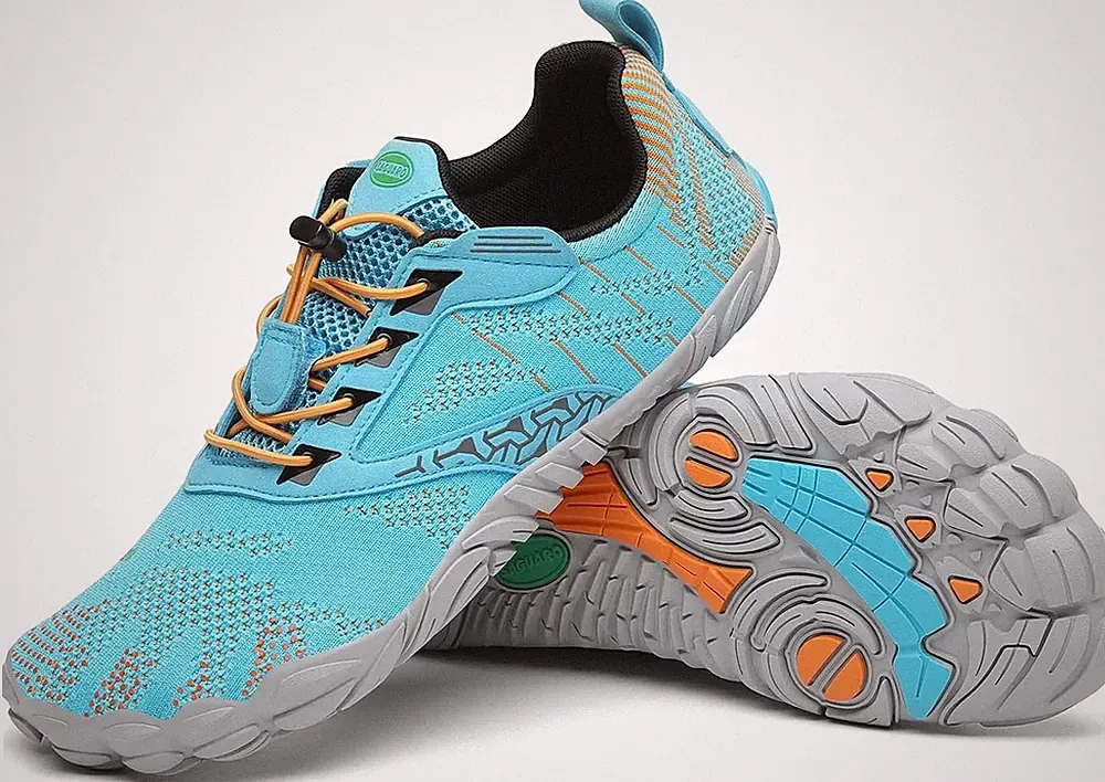 SAGUARO Barfußschuhe Zero Drop Zehenschuhe Outdoor Laufschuhe Gr.3