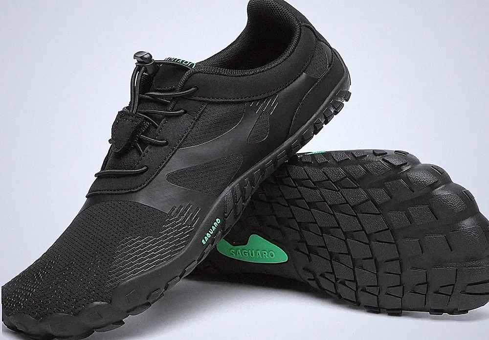 SAGUARO Barfußschuhe Zero Drop Zehenschuhe Traillaufschuhe Gr.3