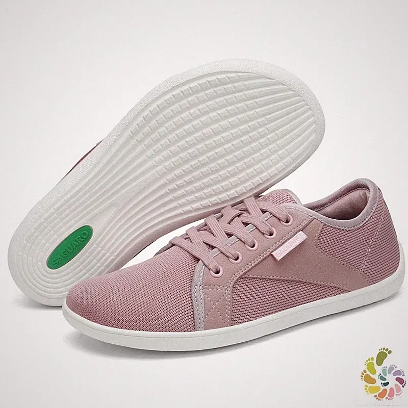Saguaro Luck Barfußschuhe rosa EU 42 UK 8 leicht minimalistisch Freizeit Sneaker