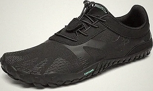 SAGUARO minimalistische Barfußschuhe/Traillaufschuhe/Unisex Tinte Schwarz # NEU