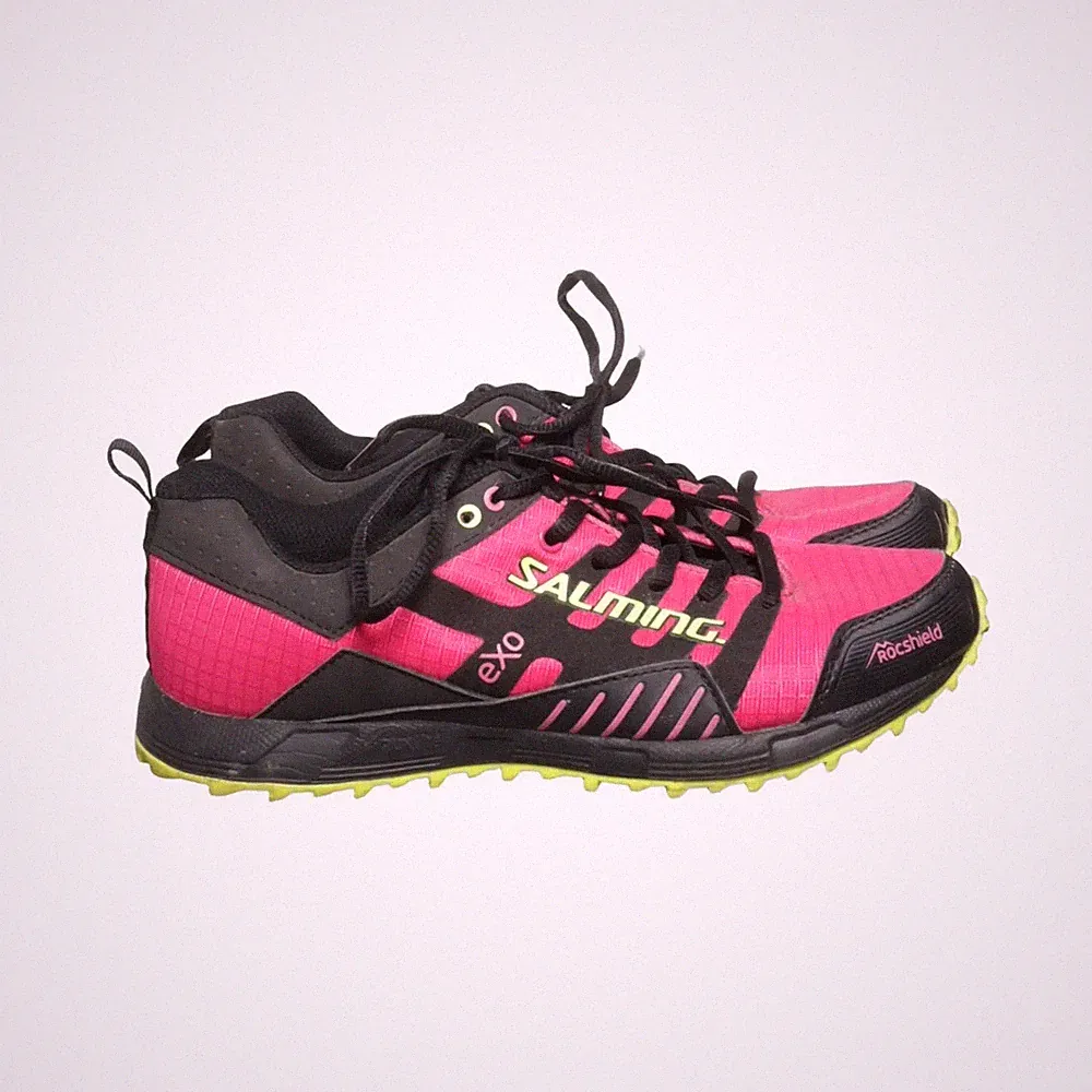 Salming, Laufschuhe, Größe: 43 1/3, Pink/Schwarz/Gelb, Damen #6nB