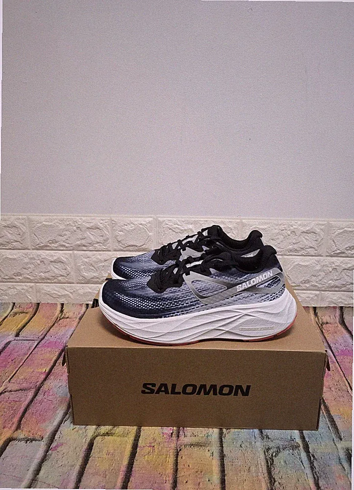Salomon Aero Glide Rennradlaufschuhe UK 5 Damen UVP 145£ Schwarz / Alloy