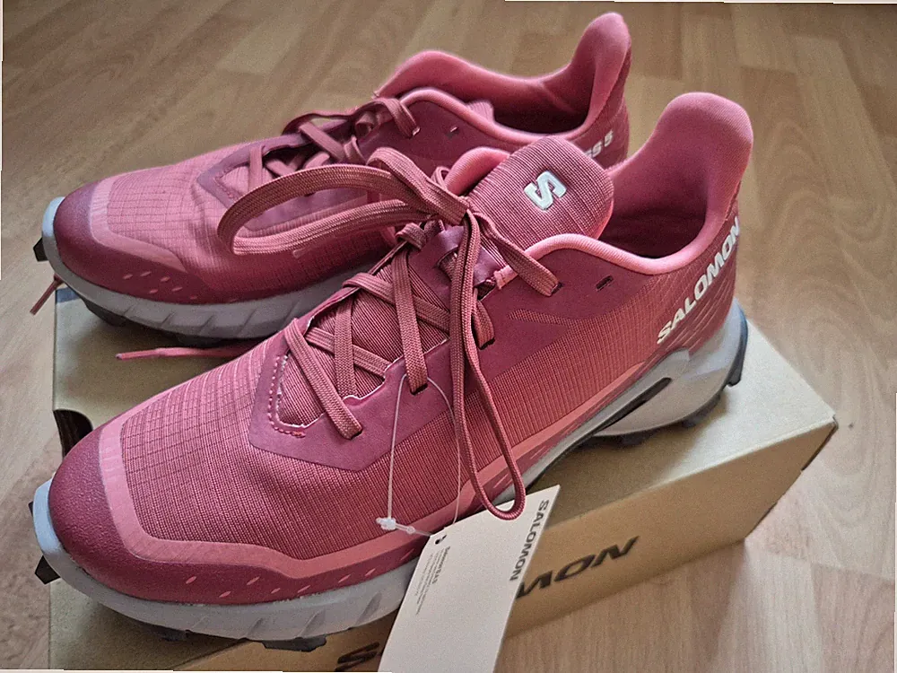 Salomon Alphacross 5 W Damen Trail Laufschuhe Rosa EU 39 1/3 UK 6