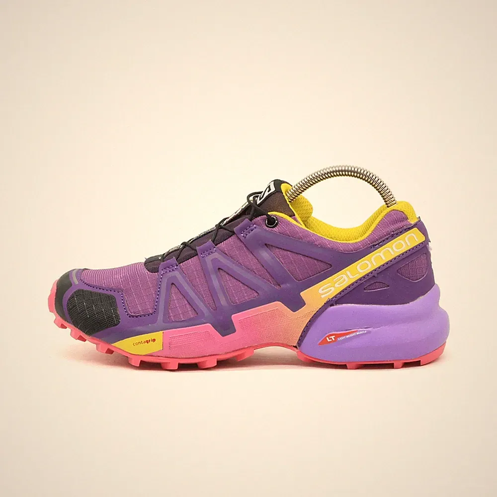 Salomon Damen Speedcross 4 Laufschuhe EU 37 Lila/Pink/Gelb 383103
