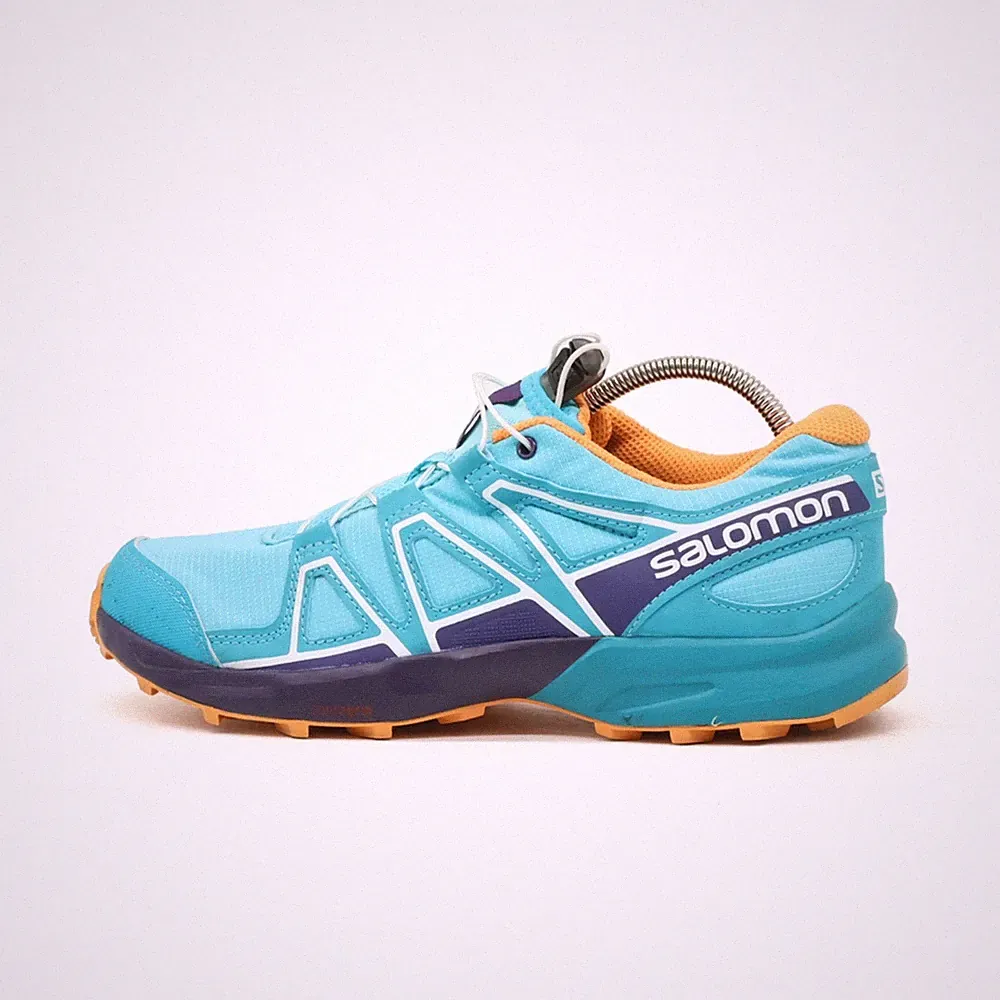 Salomon Damen Speedcross Sportschuh Türkis Orange Komfort Laufschuh EU 38