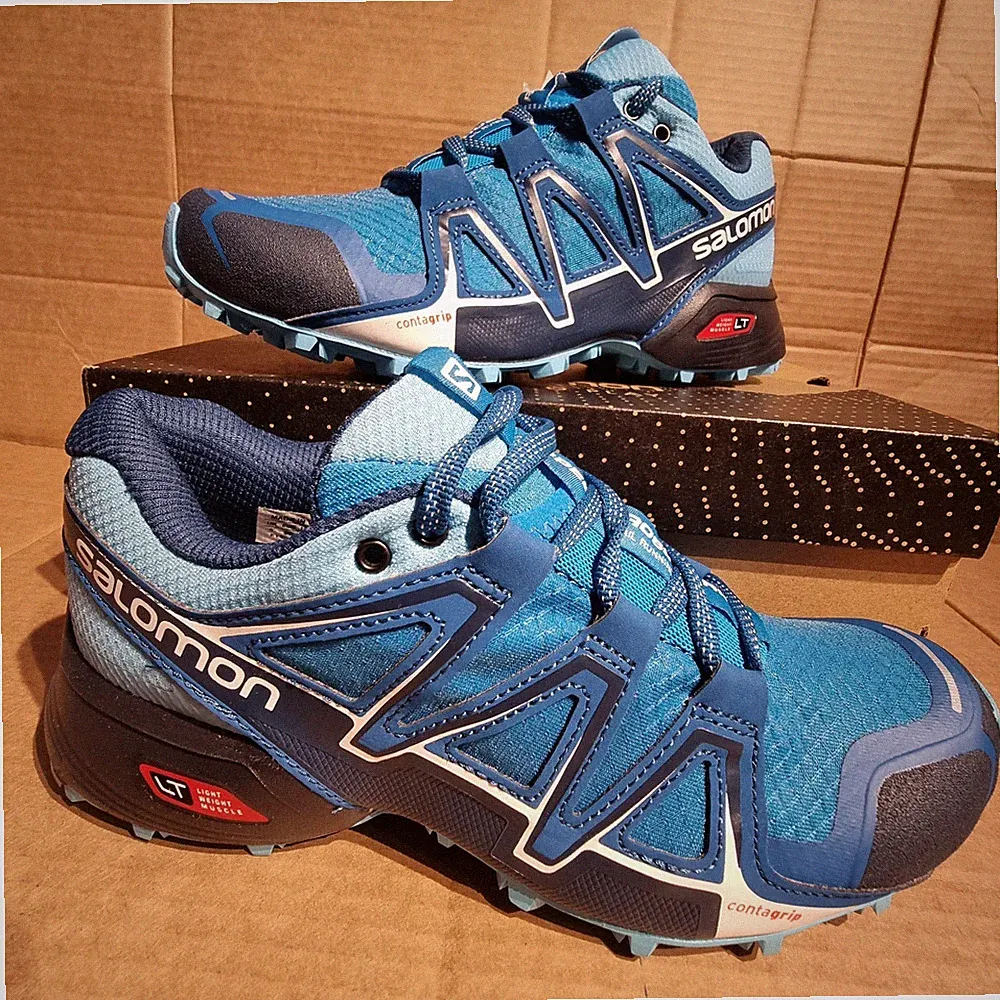 Salomon Damen Speedcross Vario 2 Trailrunning Trekkingschuhe UK5 Aqua Blau
