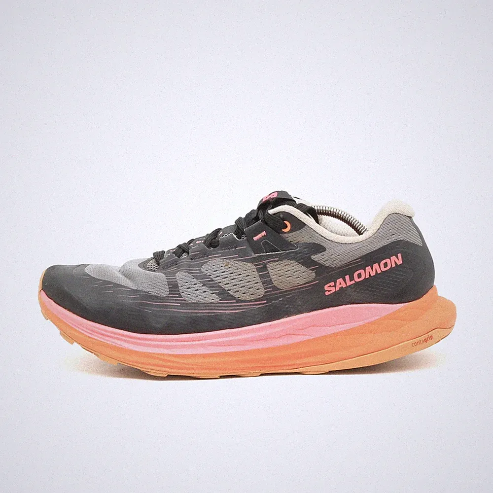 Salomon Damen Ultra Glide 2 Sneaker EU 43⅓ Schwarz Grau Orange 473864 Rutschfest