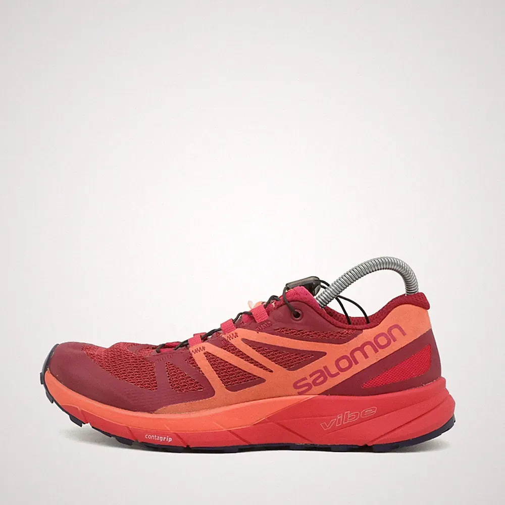 Salomon Damen Vibe Laufschuh Rot Orange Mesh Low-Top Trailrunning EU 36 2/3