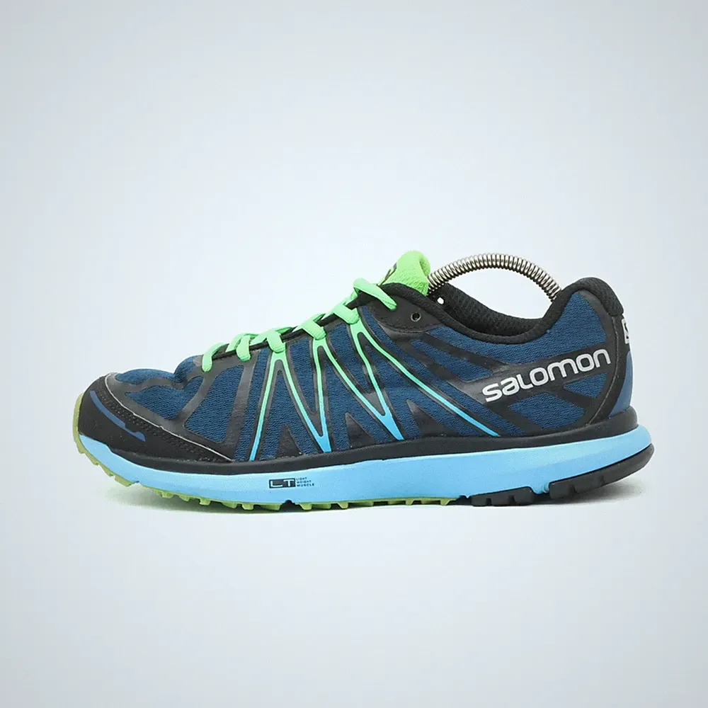 Salomon Damen X-Tour Laufschuhe EU 39 1/3 Blau Grün 355662 Mesh Niedrig