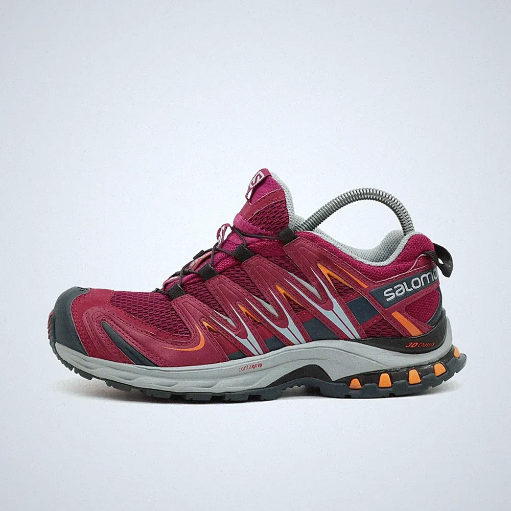 Salomon Damen XA Pro 3D Schuh pink orange grau Textil Laufschuh EU 37 1/3