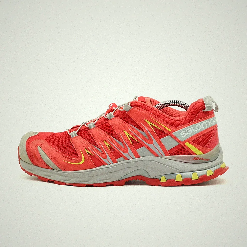Salomon Damen XA Pro 3D Sportschuhe Rot Grau Gelb Mesh Laufschuhe EU 41 1/3