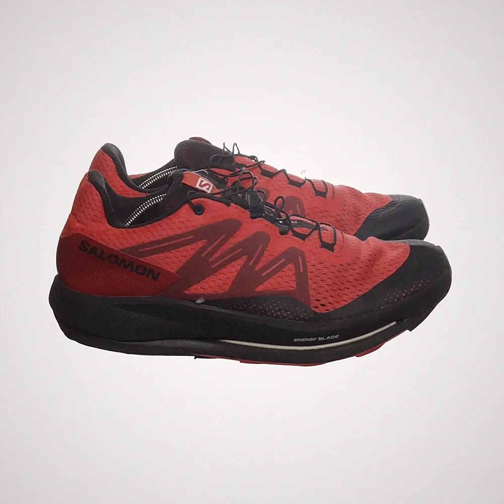 Salomon, Laufschuhe, Größe: 43, PULSAR TRA, Rot/Schwarz #OO2