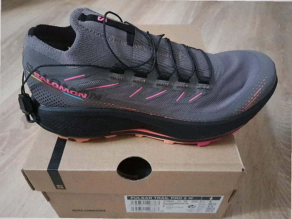 Salomon Pulsar Trail Pro 2 W Trailrunningschuhe Grau - Gr.36 2/3 Neu + OVP