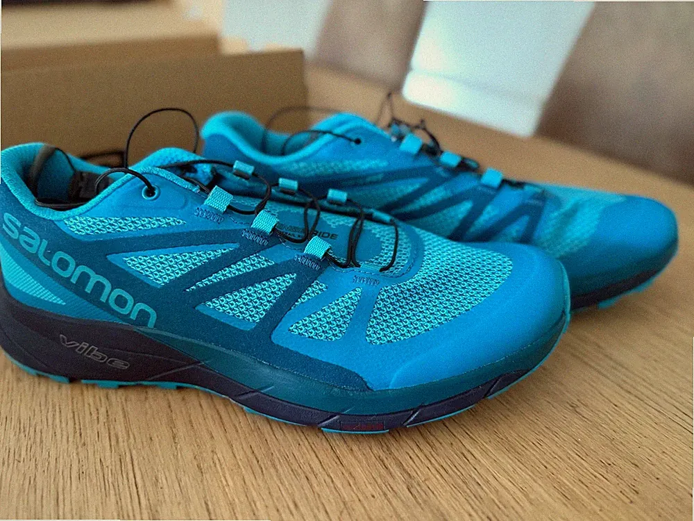 Salomon Sense Ride W - Damen Trailrunningschuhe - Blau/Hellblau 39 1/3