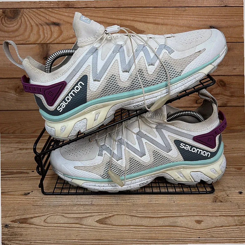 Salomon Sneaker Damen UK 7 XT-Rush White Pearl Blue Yucca Trail Wanderschuhe
