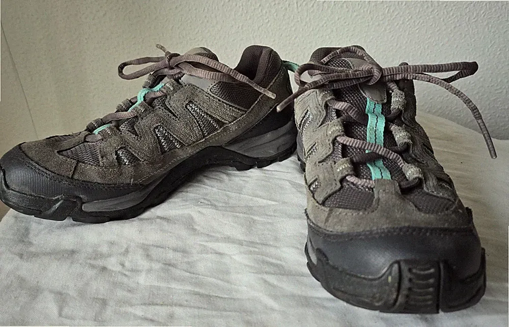 SALOMON Sneaker Turnschuh Grau Türkis Wander Sport Lauf Schuhe Contragrip 39 6