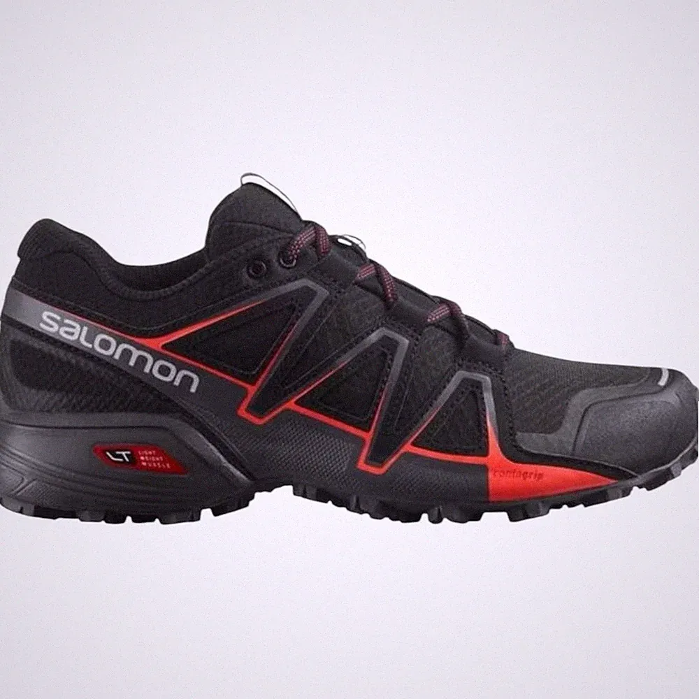 Salomon Speedcross Vario 2 Damen-Laufschuhe schwarz & rot UK 6 BRANDNEU