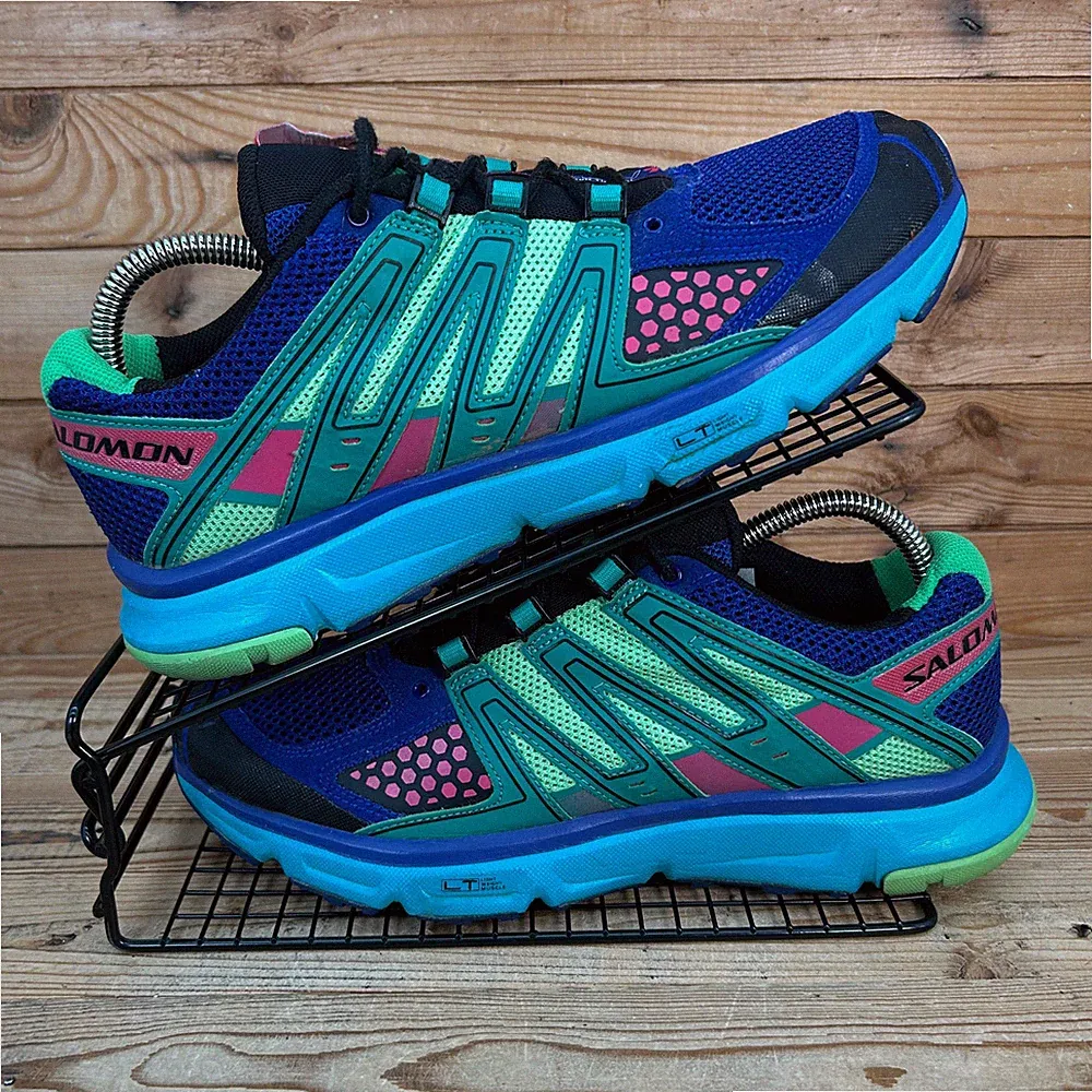 Salomon Turnschuhe Damen Größe UK 8,5 XR Mission 1 Blau Mesh Wandern Walk Schuhe