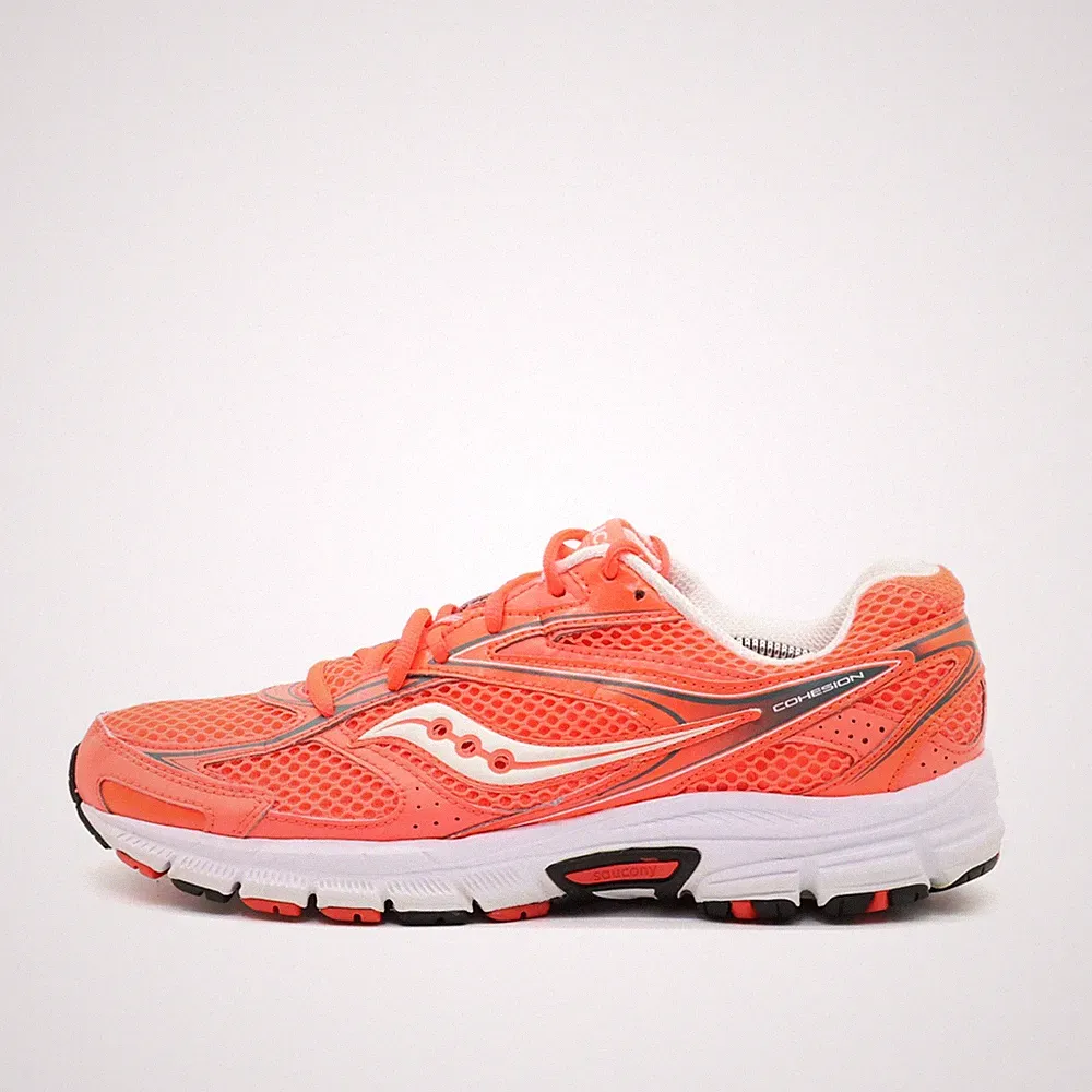 Saucony Damen Cohesion Sportschuh Orange Synthetik/Nylon Akzente Laufschuh EU 42