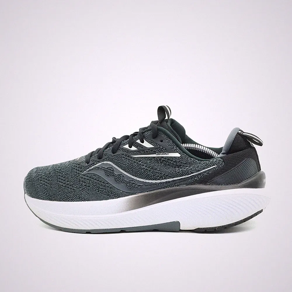 Saucony Damen Echelon 9 Sportschuhe Grau Mesh PWRRUN Laufschuhe EU 41