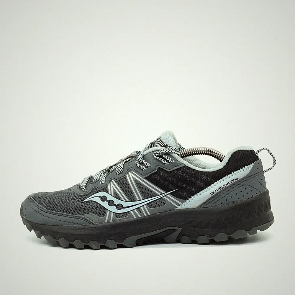 Saucony Damen Excursion TR14 Laufschuhe Grau Low-Top Trailrunningschuhe EU 40.5