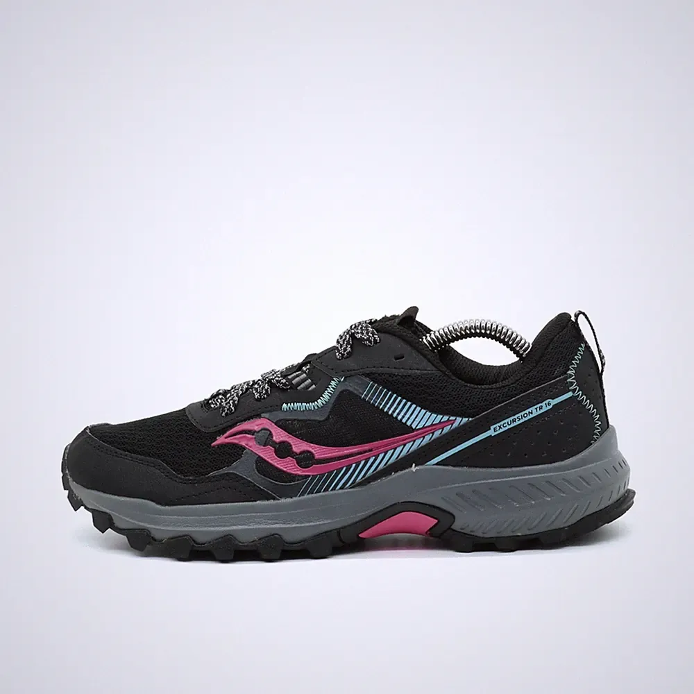 Saucony Damen Excursion TR16 Laufschuhe Schwarz Profilsohle Trailrunning EU 39