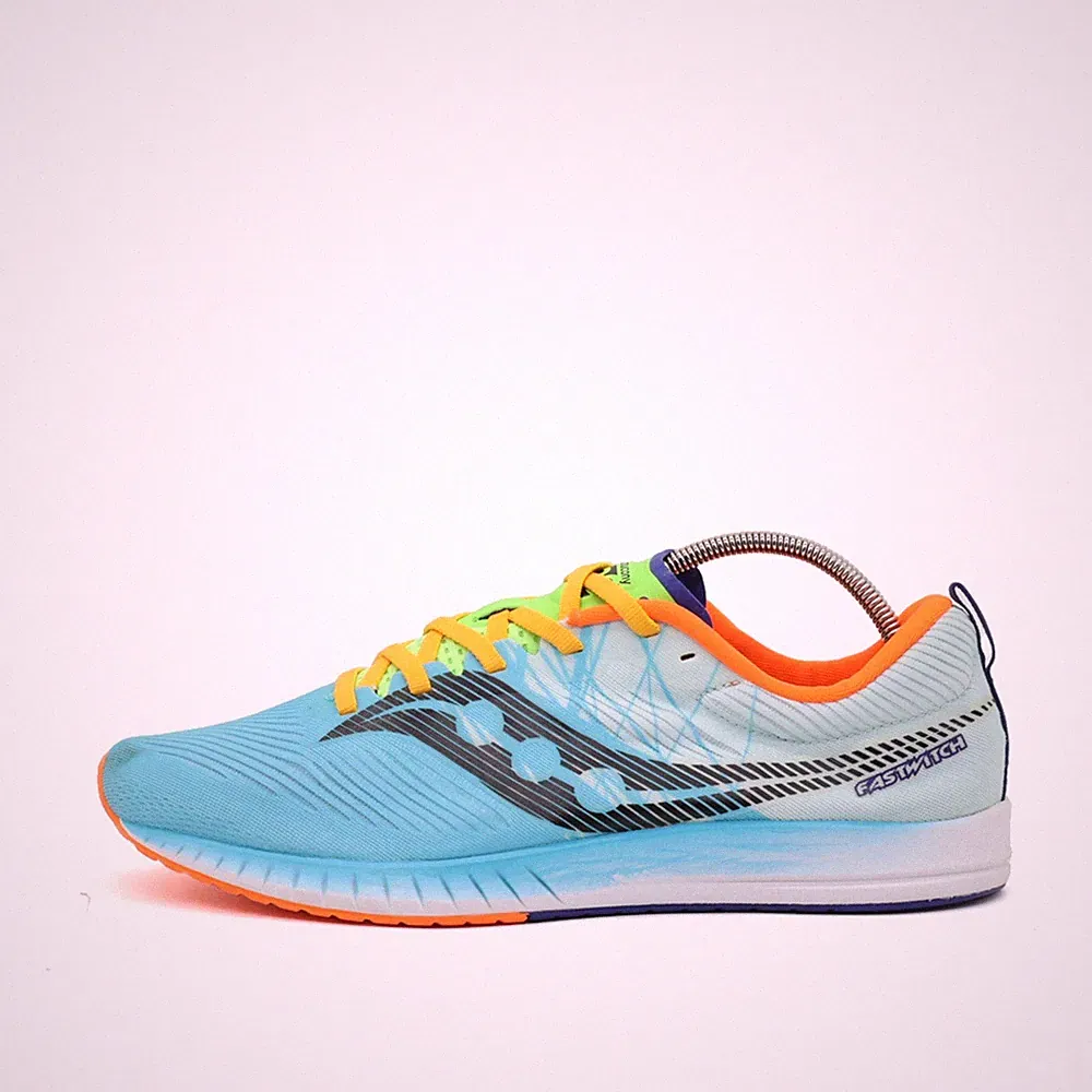 Saucony Damen Fastwitch RC Sneaker Hellblau/Orange atmungsaktiv Laufschuhe EU 43