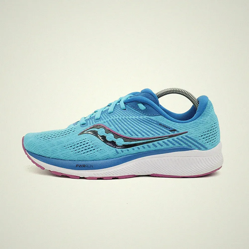 Saucony Damen Guide 14 Sneaker Türkis Blau Leichtgewicht Laufschuh EU 38.5