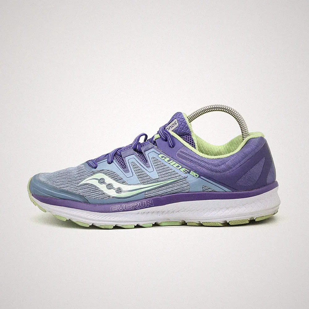 Saucony Damen Guide ISO Sneaker EU 38.5 Lila/Blau/Mint S10415-1 Atmungsaktiv