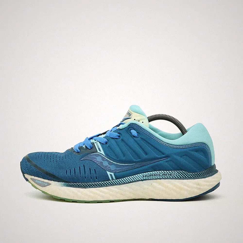 Saucony Damen Hurricane 22 Sneaker blau Textil/TPU Dämpfung Laufschuh EU 40.5