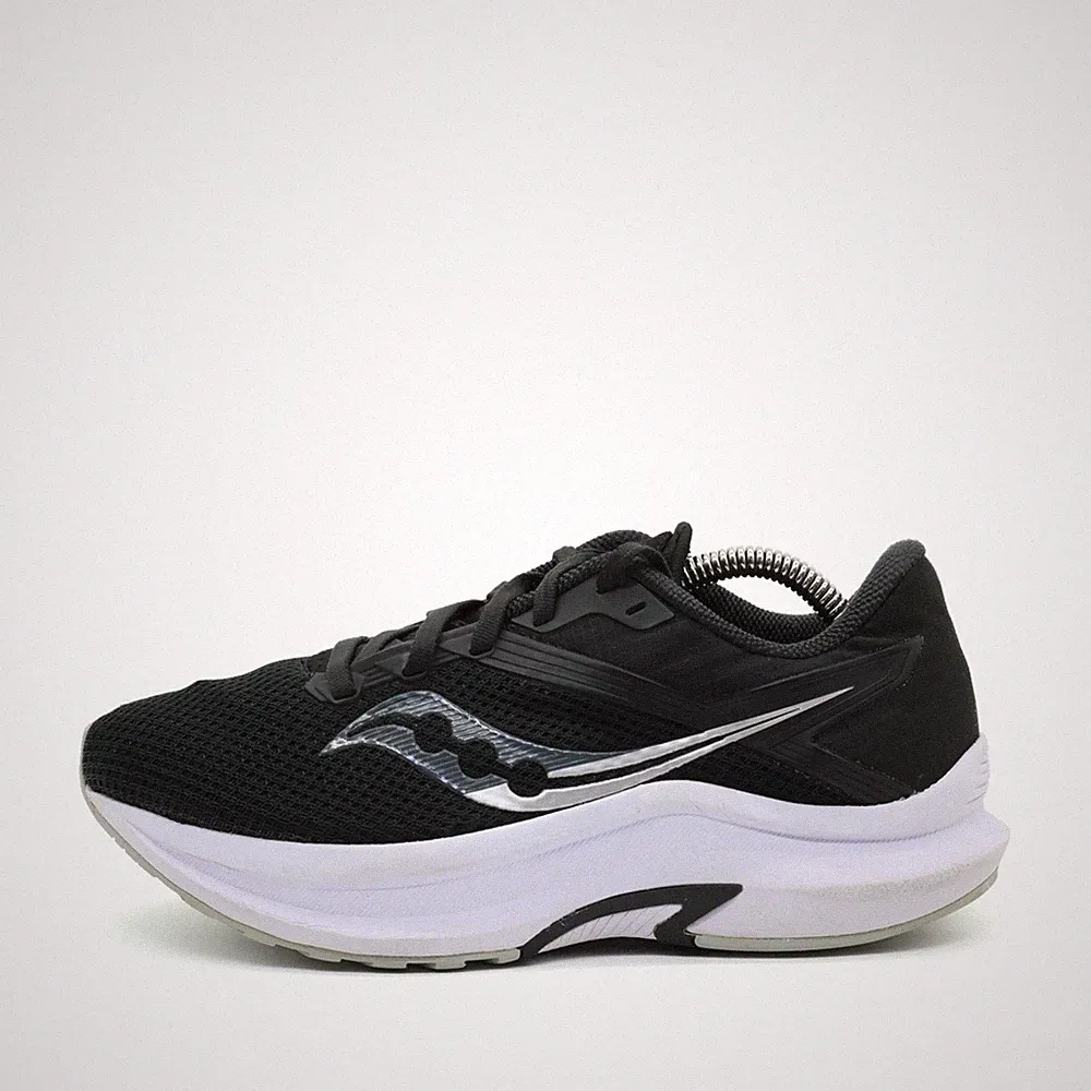 Saucony Damen Jazz 22 Turnschuhe Schwarz Weiß Textil Leicht Laufschuh EU 38
