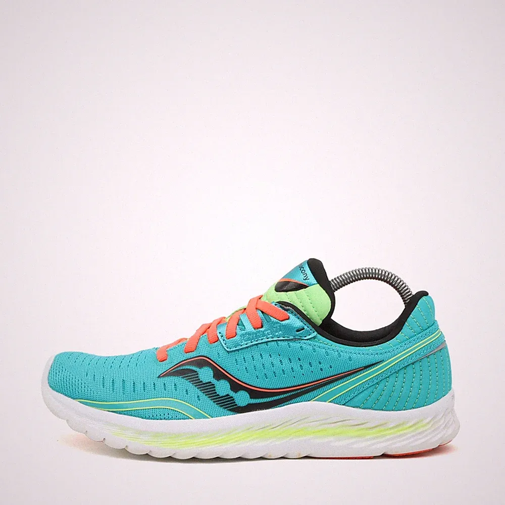 Saucony Damen Kinvara 11 Sportschuhe Türkis Leichtgewicht Laufschuhe EU 38.5