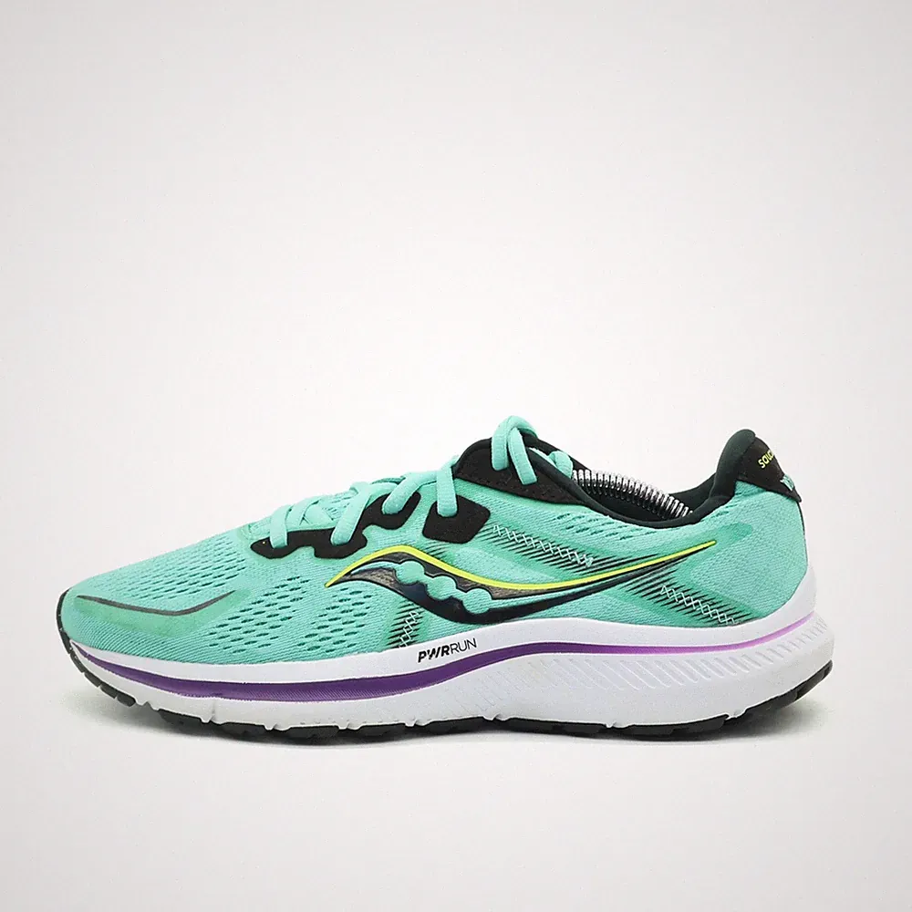 Saucony Damen Omni 20 Sneaker türkis Textil Low-Top leicht Laufschuh EU 40,5