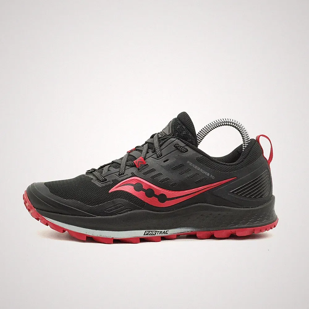 Saucony Damen Peregrine 10 Laufschuh EU 40 Schwarz/Rot S10556-20 Rutschfest