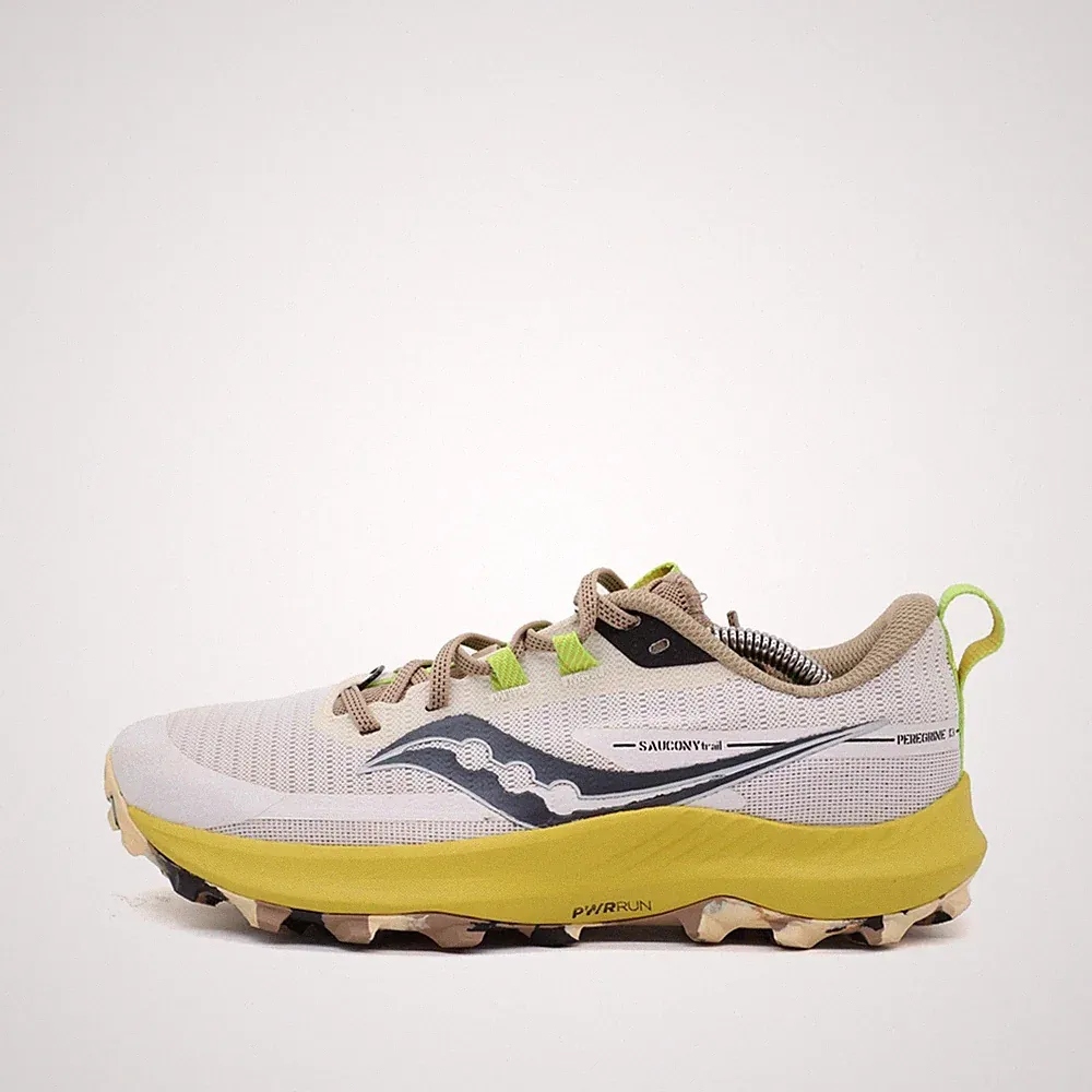 Saucony Damen Peregrine 13 Laufschuhe Weiß/Gelb ämpfend Trailrunningschuhe EU 40