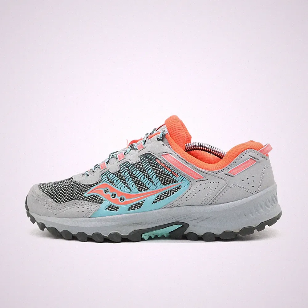 Saucony Damen S10527-7 Laufschuhe Grau/Orange/Türkis Trail Trailrunning EU 41