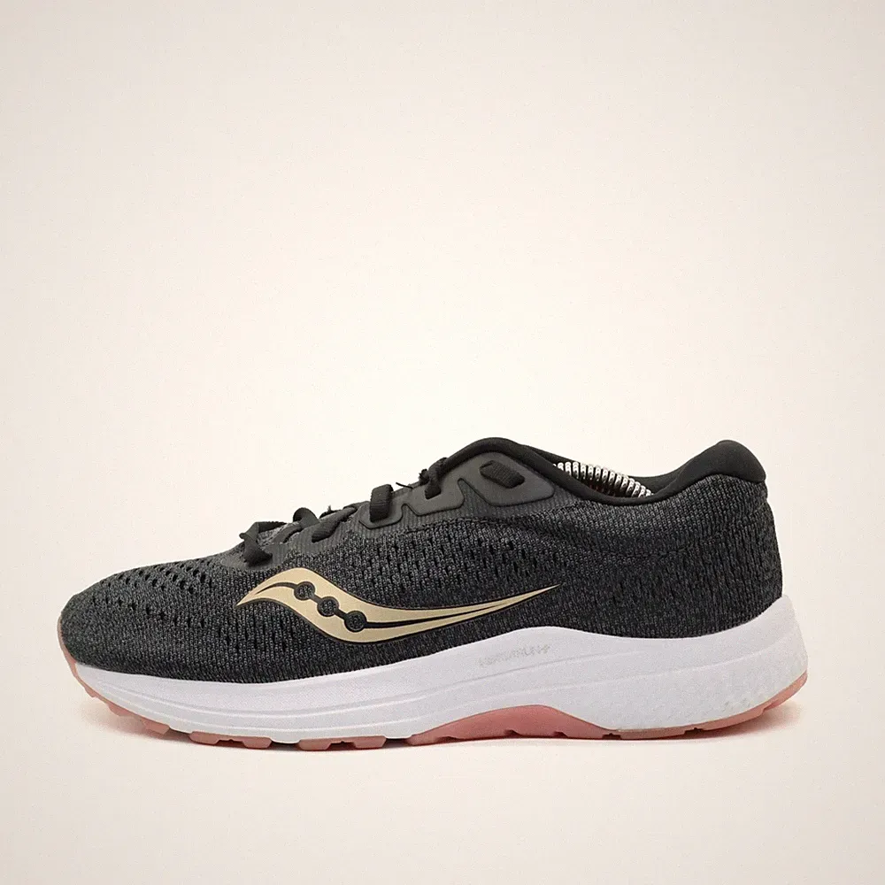Saucony Damen S10553-3 Sneaker Schwarz Gold Textil/TPU VERSARUN Laufschuhe EU 39