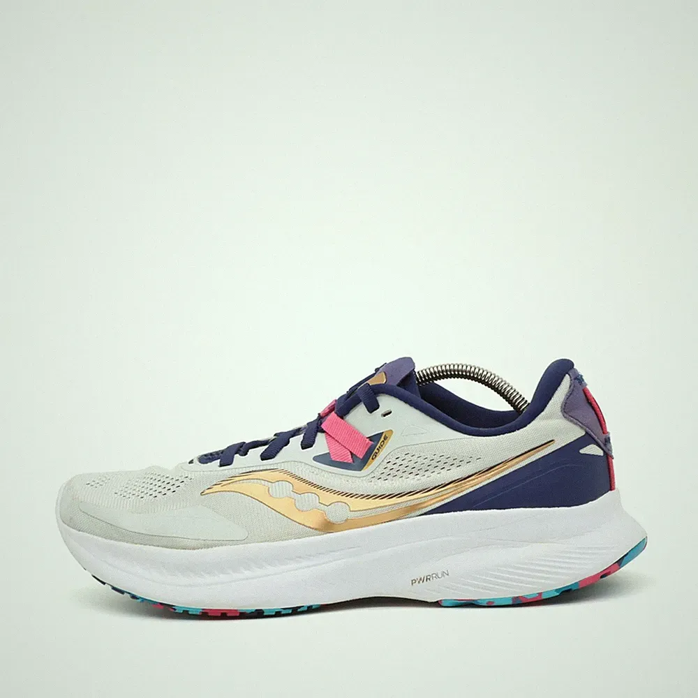 Saucony Damen S10684-40 Sneaker EU 40.5 Weiß/Gold/Blau/Pink PWRRUN