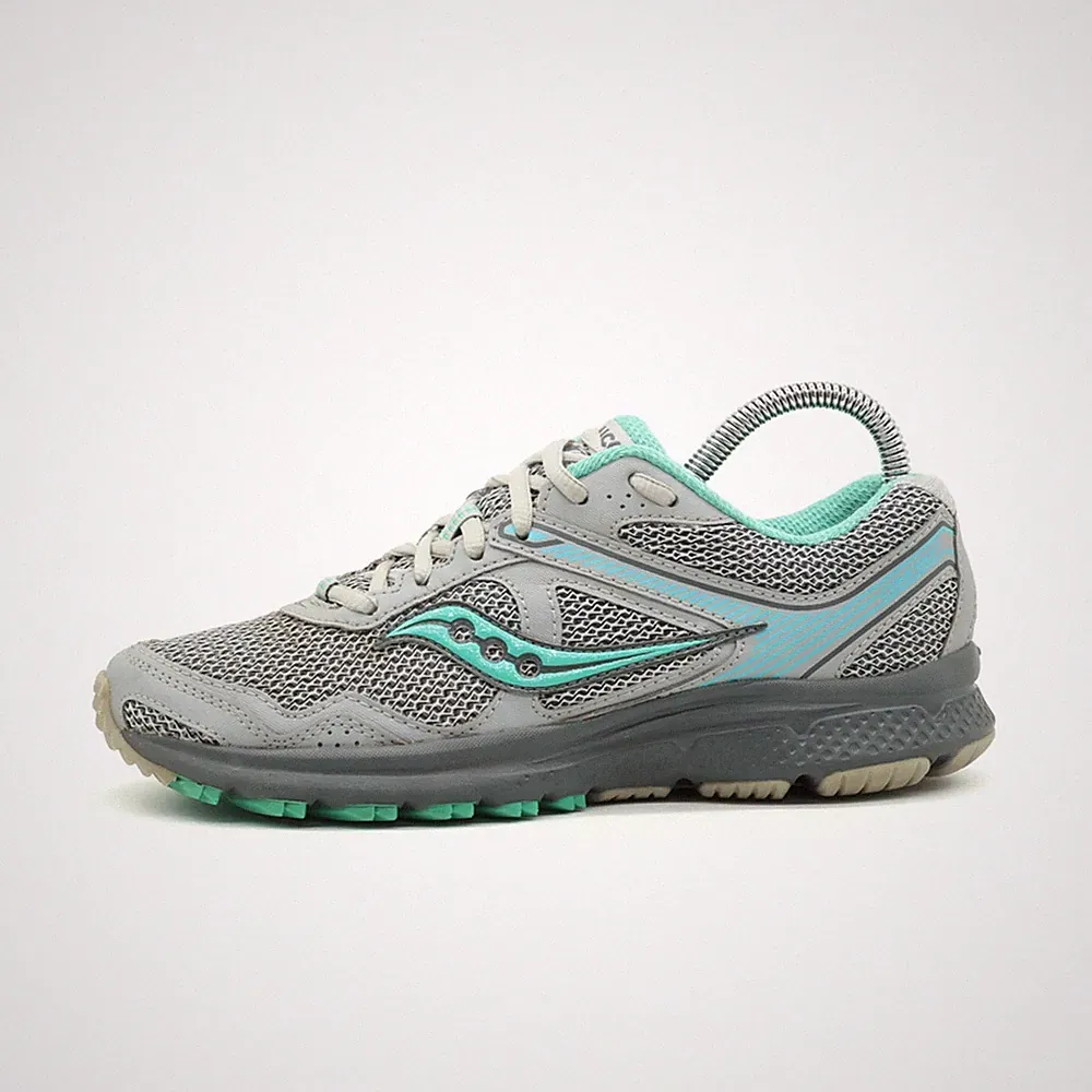 Saucony Damen S15339-3 Laufschuhe Grau/Türkis Trail Trail-Laufschuhe EU 38,5