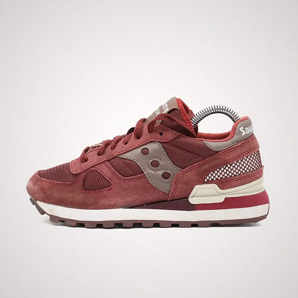Saucony Damen Shadow Laufschuh EU 37 Bordeauxrot S1108-591 Wildleder