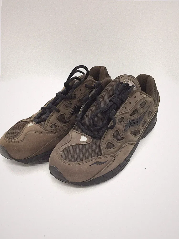 Saucony Damen Sneaker Sovereign Trail Laufschuhe Outdoorschuhe Textil Braun 42