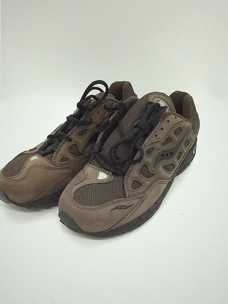 Saucony Damen Sneaker Sovereign Trail Laufschuhe Outdoorschuhe Textil Braun 42
